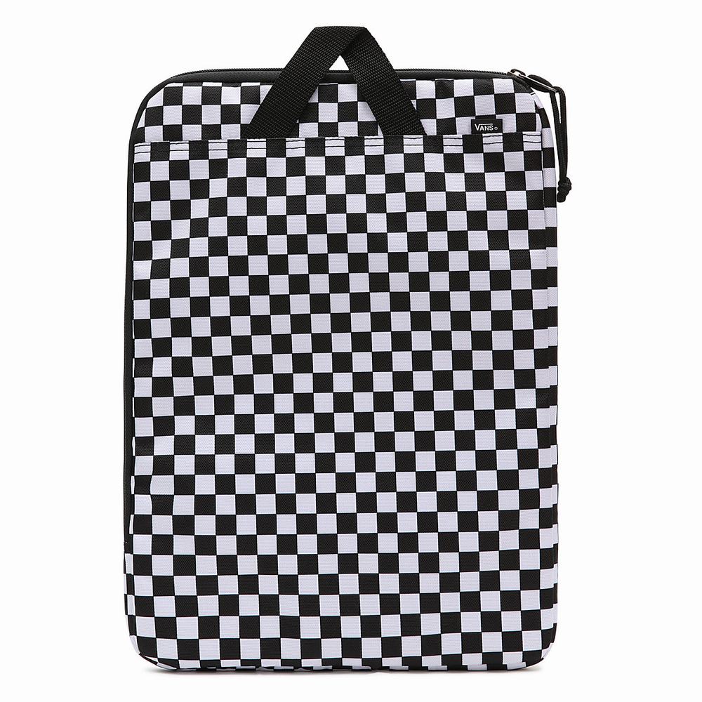 Bolsas Vans Acolchado Laptop Sleeve Hombre Negras/Blancas | MVZ194528