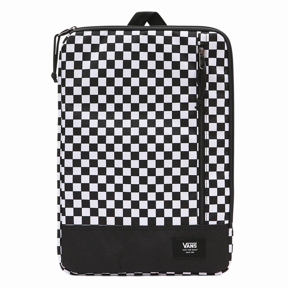 Bolsas Vans Acolchado Laptop Sleeve Hombre Negras/Blancas | MVZ194528