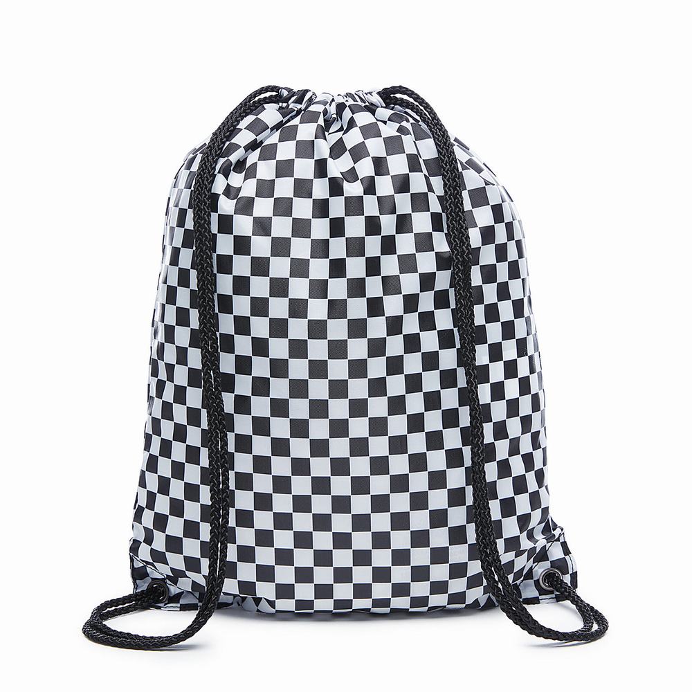 Bolsas Vans Benched Hombre Negras/Blancas | YID714306