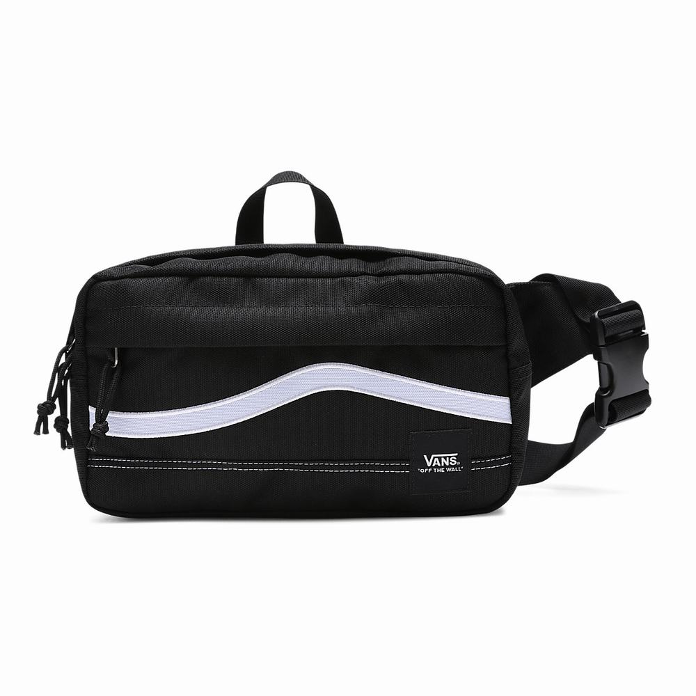 Bolsas Vans Construct Cross Body Mujer Negras/Blancas | KLT923548