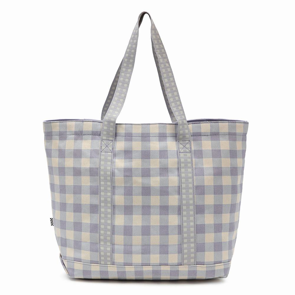 Bolsas Vans Mixed Up Gingham Tote Mujer Moradas | ZCK630175