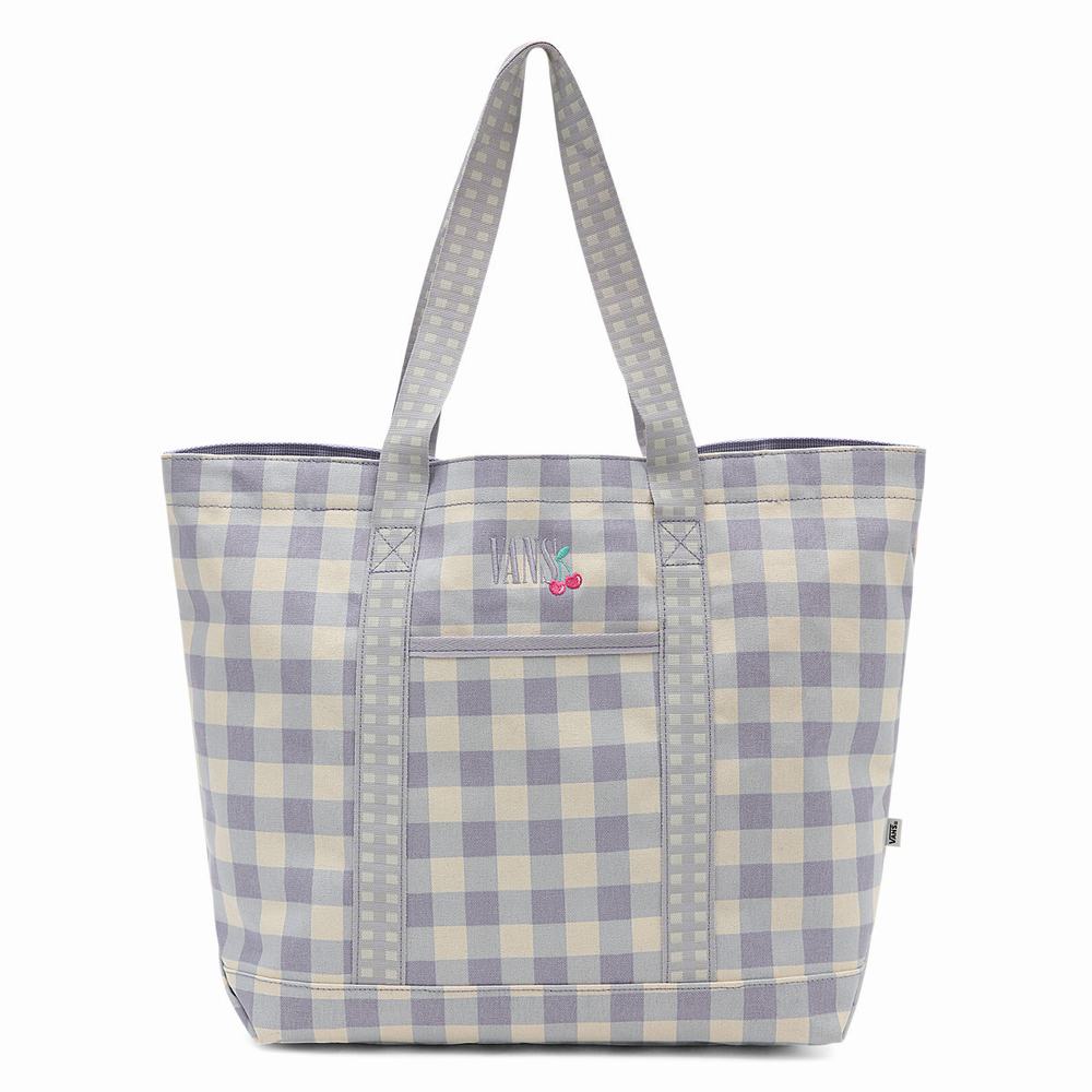 Bolsas Vans Mixed Up Gingham Tote Mujer Moradas | ZCK630175