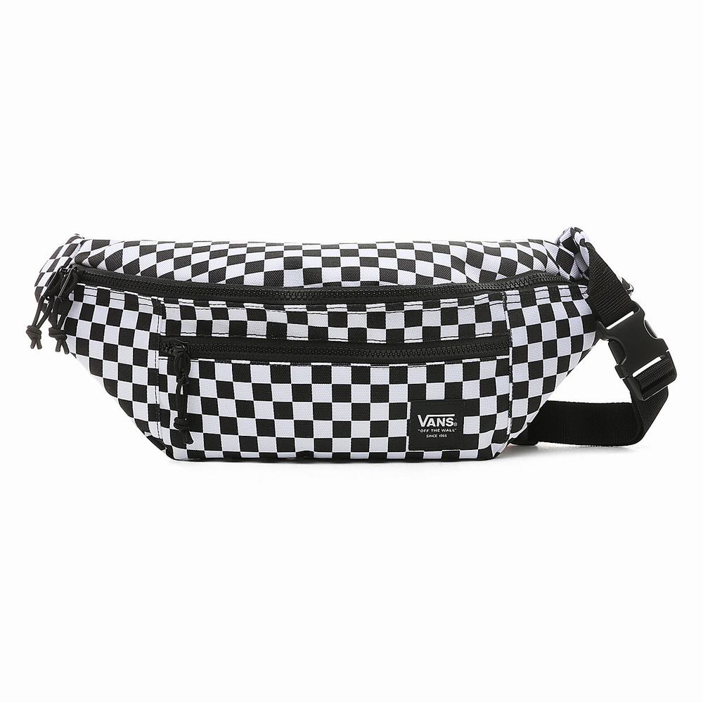 Bolsas Vans Ranger Cintura Pack Hombre Negras/Blancas | ZPT813756