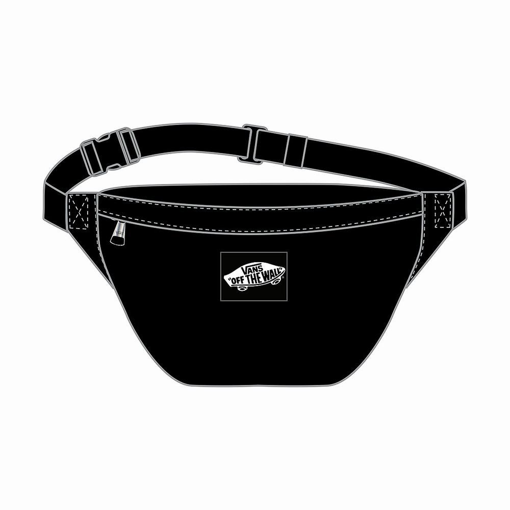 Bolsas Vans Traveller Fanny Pack Hombre Negras | KFS124098