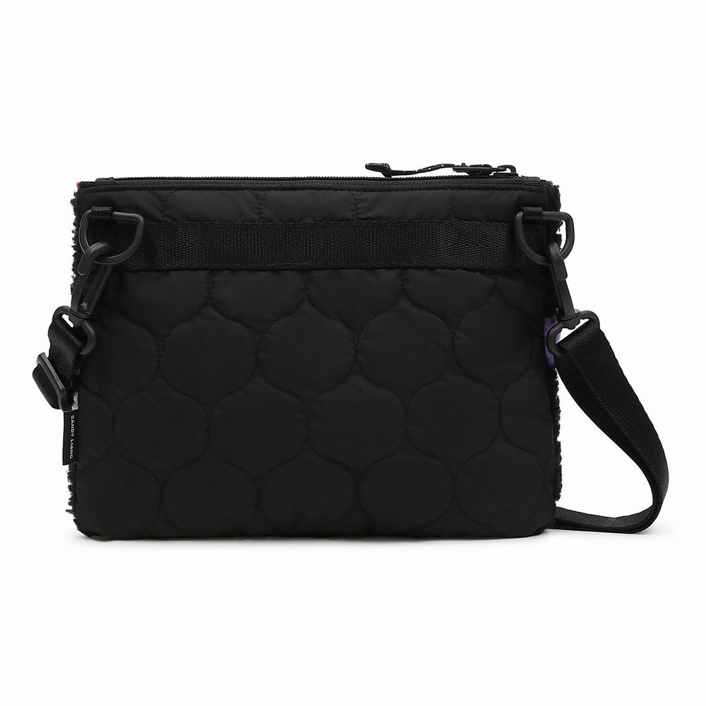 Bolsas Vans X Sandy Liang Sherpa Cross body Mujer Negras | YUD832074