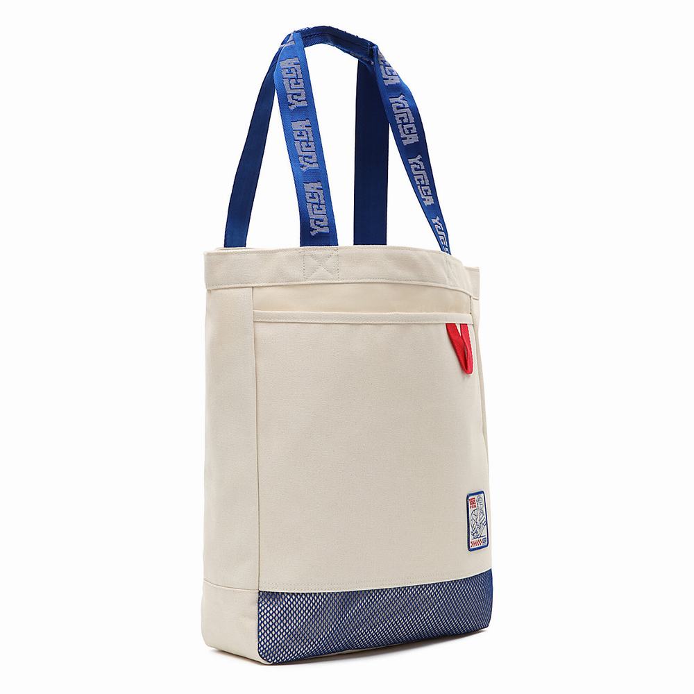 Bolsas Vans X Yucca Construct Tote Hombre Blancas | KEG657391