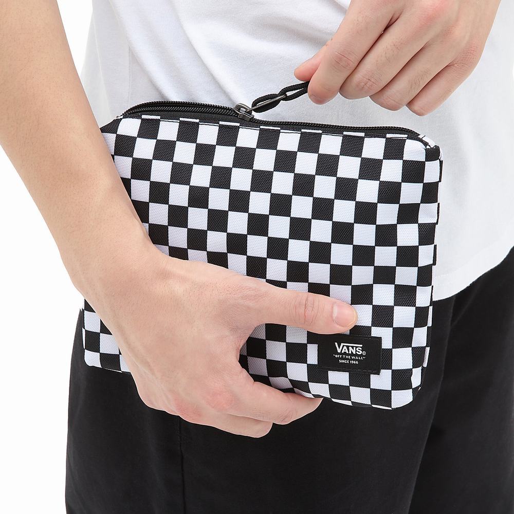 Bolsas Vans Zip Pouch Hombre Blancas | JYA697150