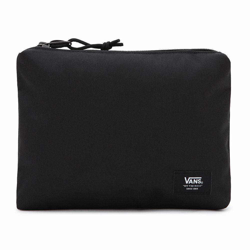 Bolsas Vans Zip Pouch Hombre Negras | INJ704258