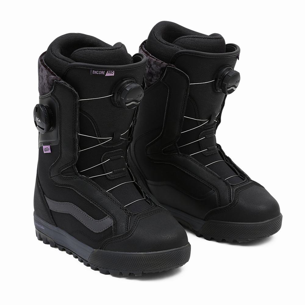 Botas De Snowboard Vans Encore Pro Mujer Negras | CMN758496