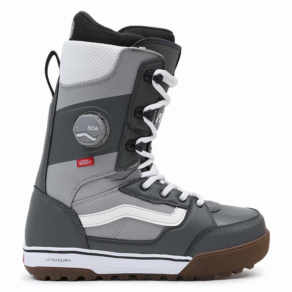 Botas De Snowboard Vans Invado Pro Hombre Gris/Blancas | UVW842096