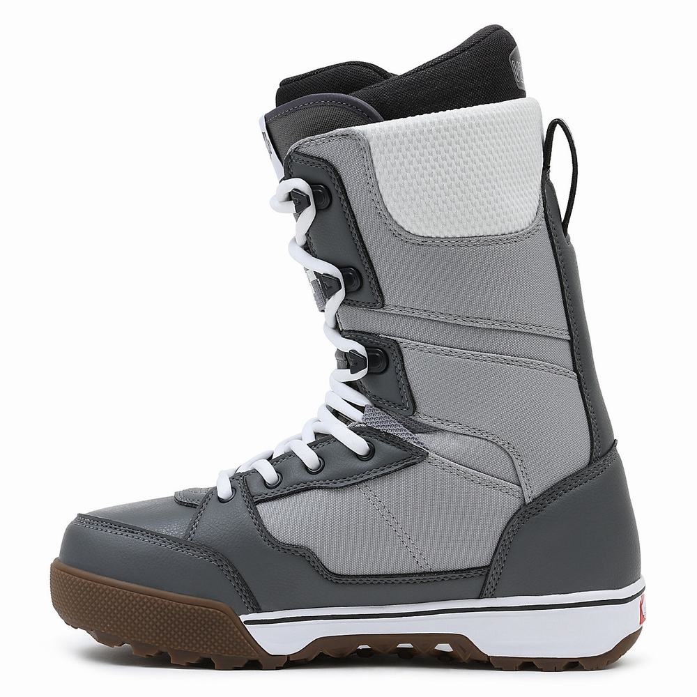 Botas De Snowboard Vans Invado Pro Hombre Gris/Blancas | UVW842096