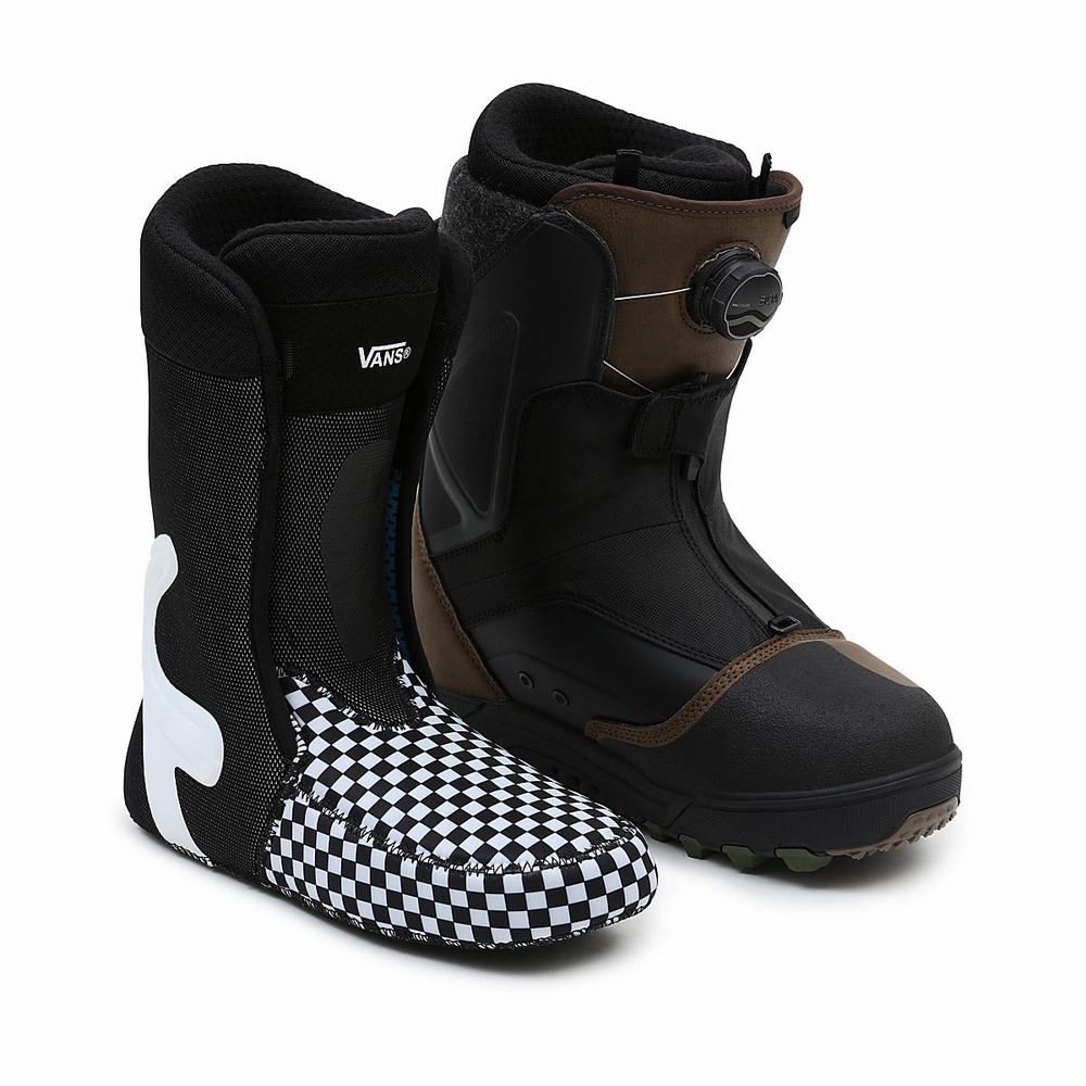 Botas De Snowboard Vans Verse Hombre Negras/Marrones | ERW461527