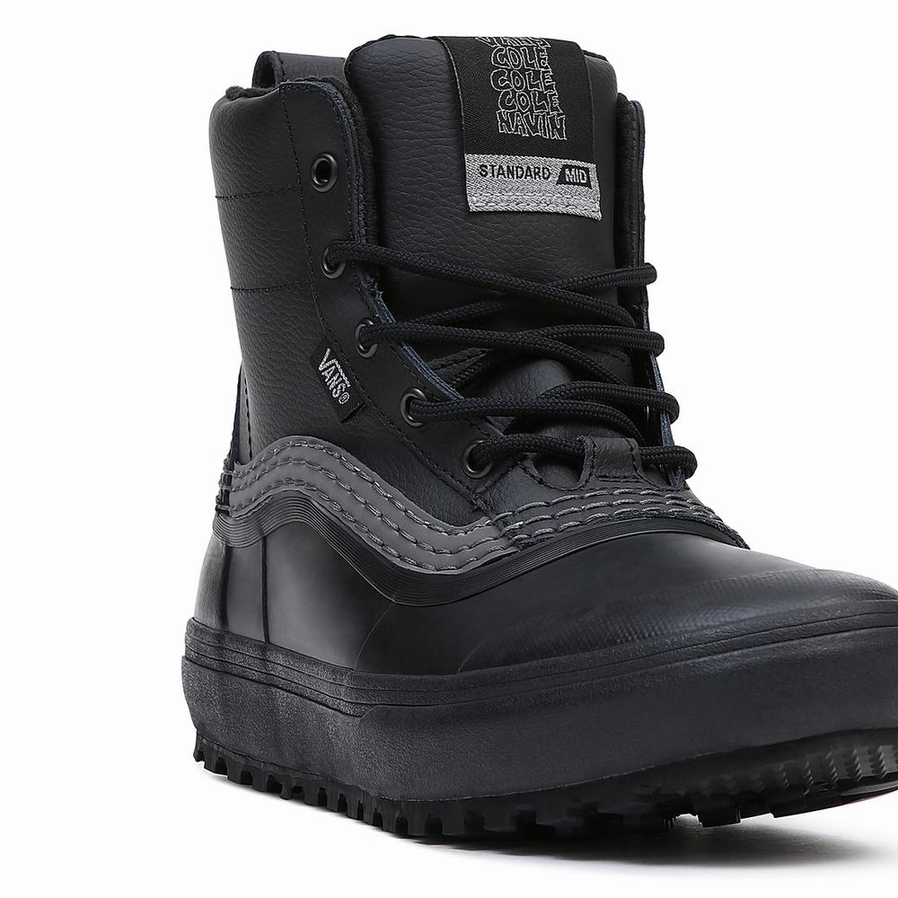 Botas de Nieve Vans Cole Navin Standard Mid Snow MTE Mujer Negras | AVB097563