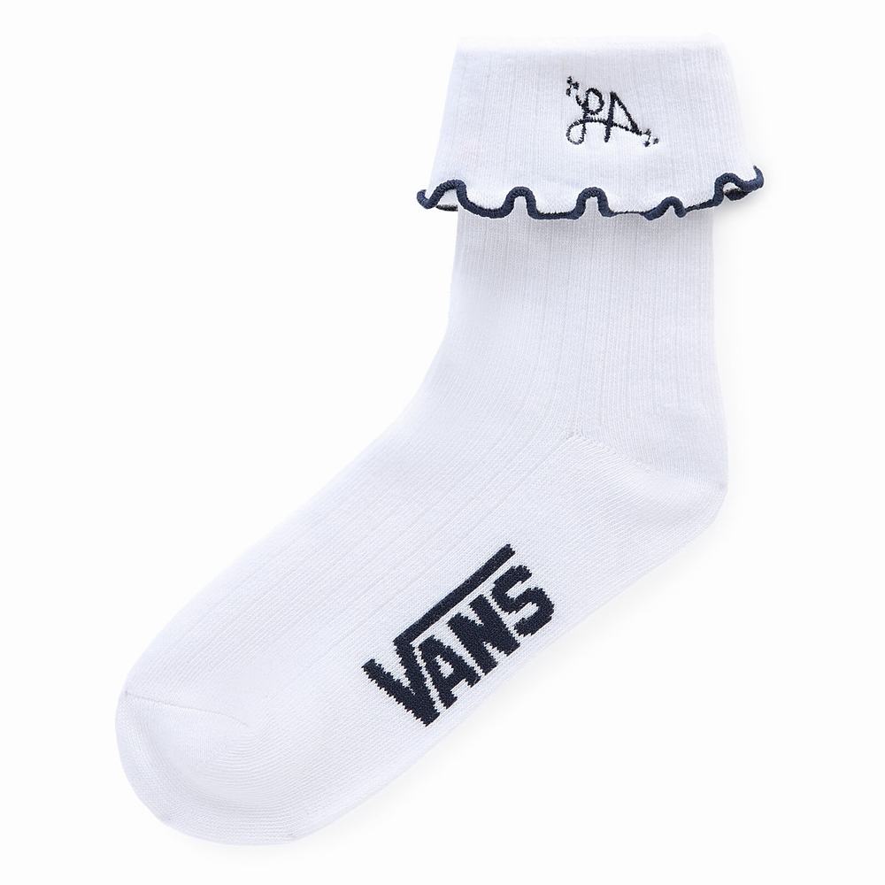 Calcetines Vans Armanto Ruffled (1 pair) Mujer Blancas | FHR074138