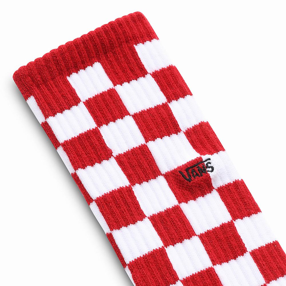 Calcetines Vans Checkerboard Crew II (1 pair) Hombre Rojas | BPF043257