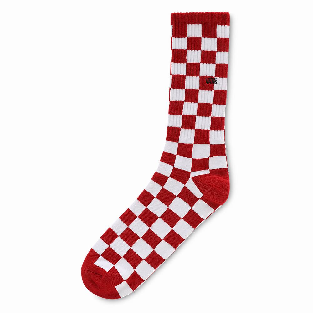 Calcetines Vans Checkerboard Crew II (1 pair) Hombre Rojas | BPF043257