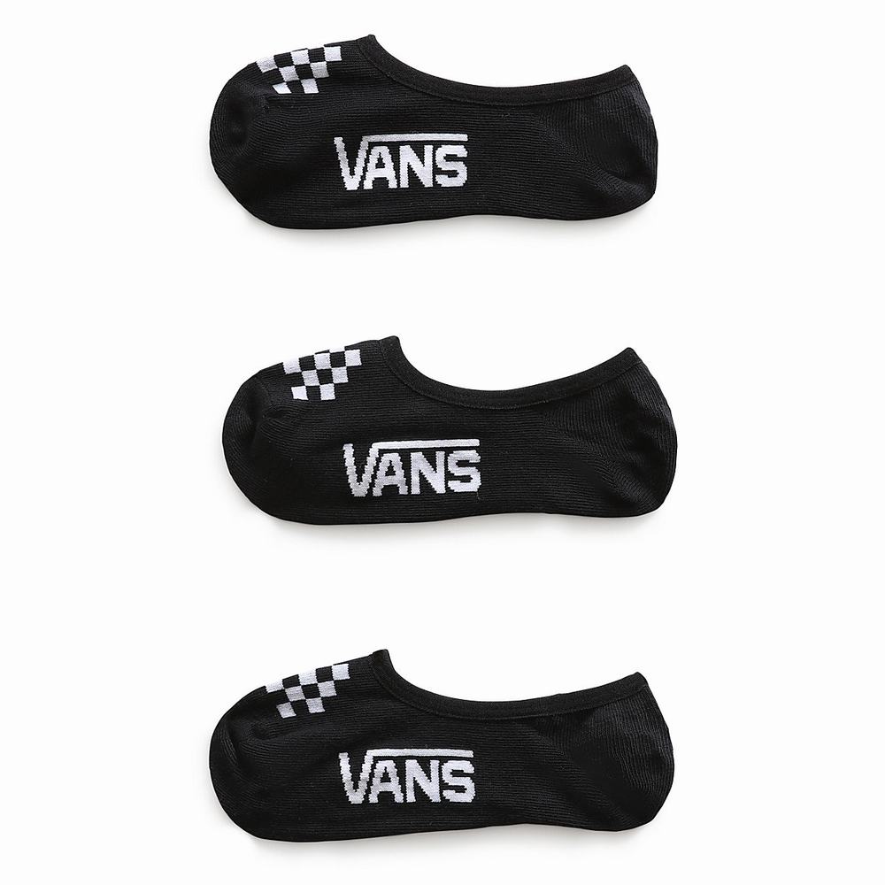 Calcetines Vans Classic Canoodle US 1-6 (3 pairs) Niños Negras/Blancas | ODI503492