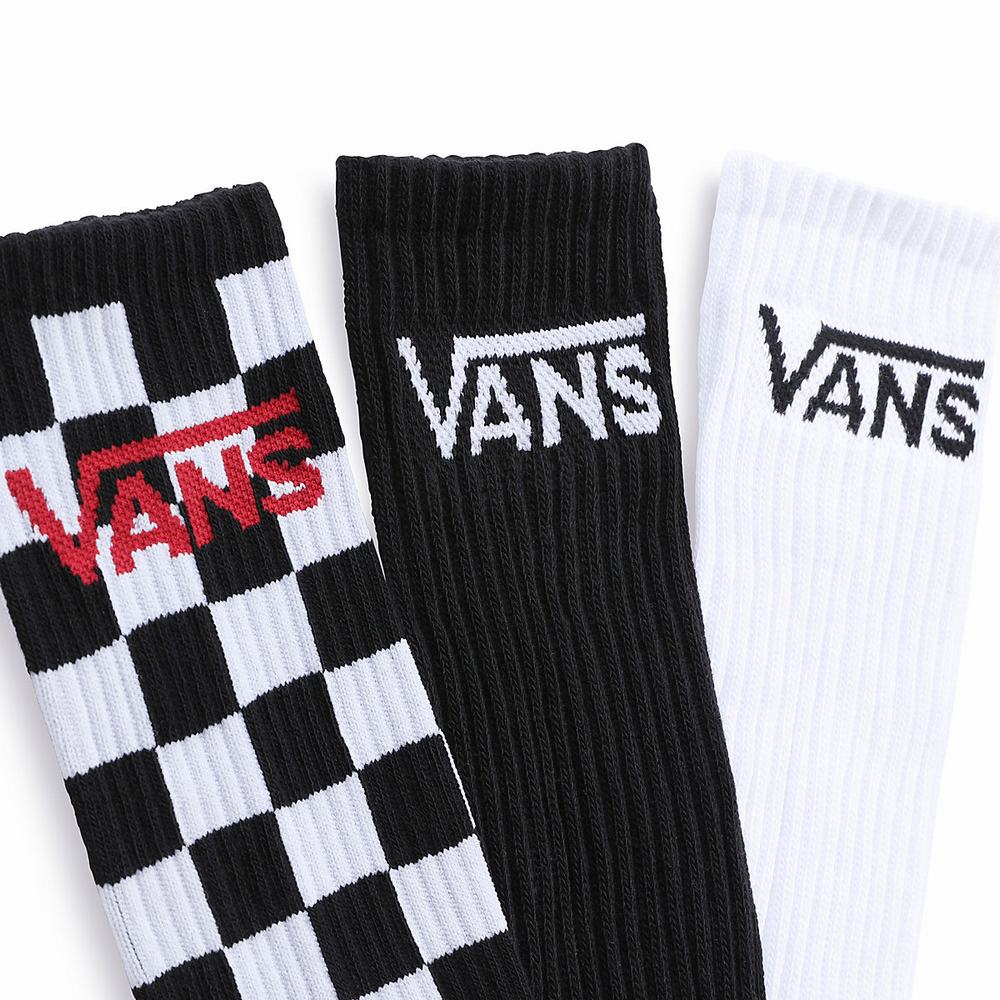 Calcetines Vans Classic Crew (3 pairs) Hombre Negras | VOL538629