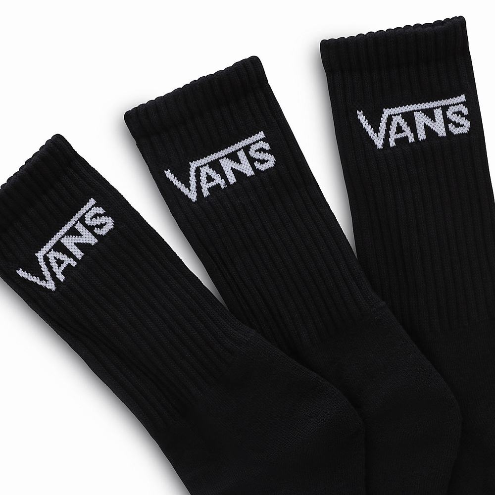 Calcetines Vans Classic Crew (3 pairs) Hombre Negras | WME614872