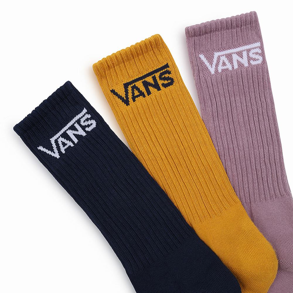 Calcetines Vans Classic Crew (3 pairs) Hombre Rosas | XWR890462