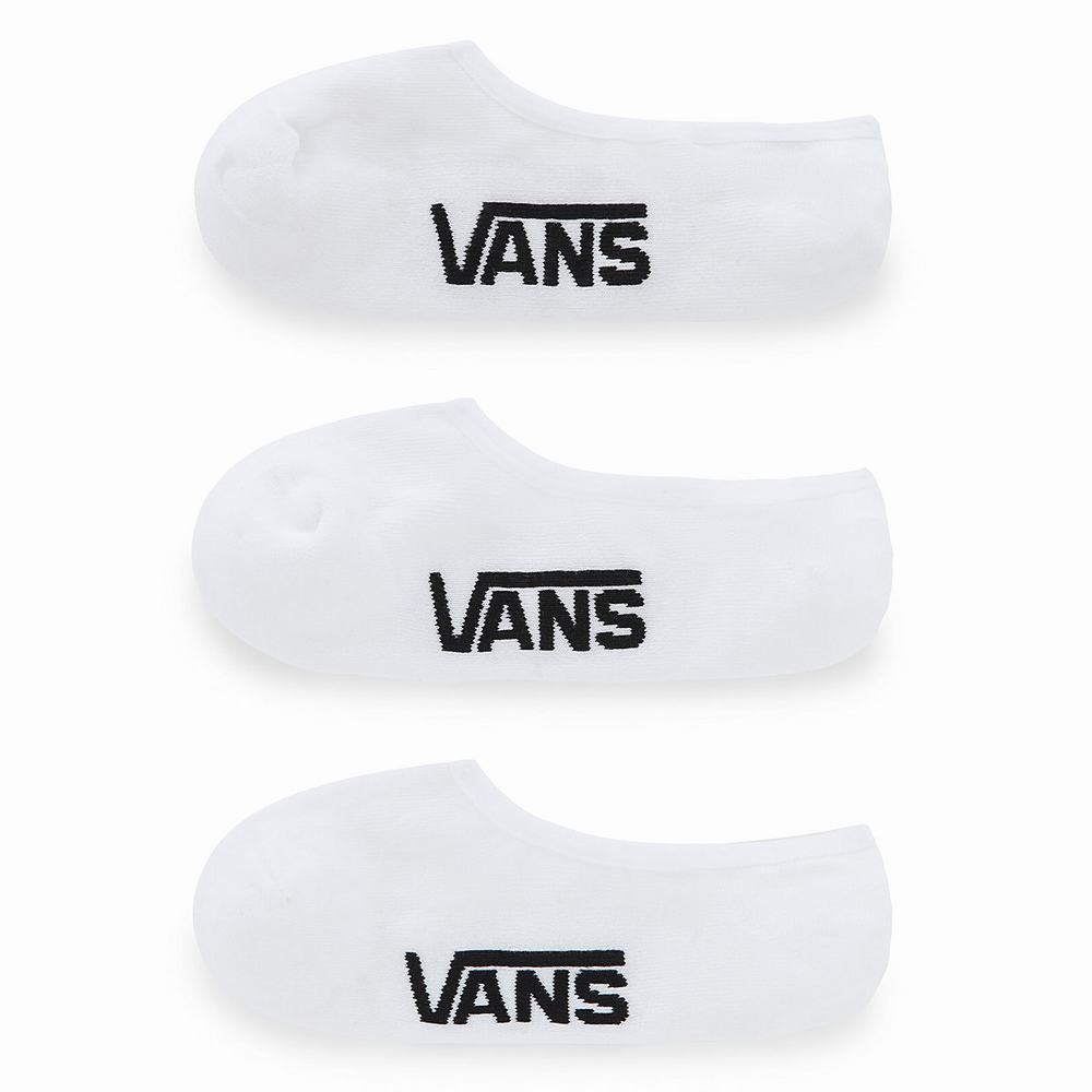 Calcetines Vans Classic Super No Show (3 pairs) Mujer Blancas | BFU762891