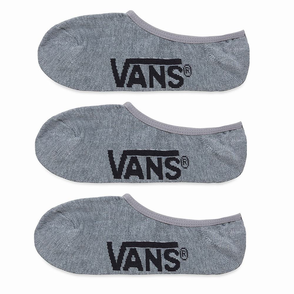 Calcetines Vans Classic Super No Show (3 Pair PK) Hombre Gris | COS802593