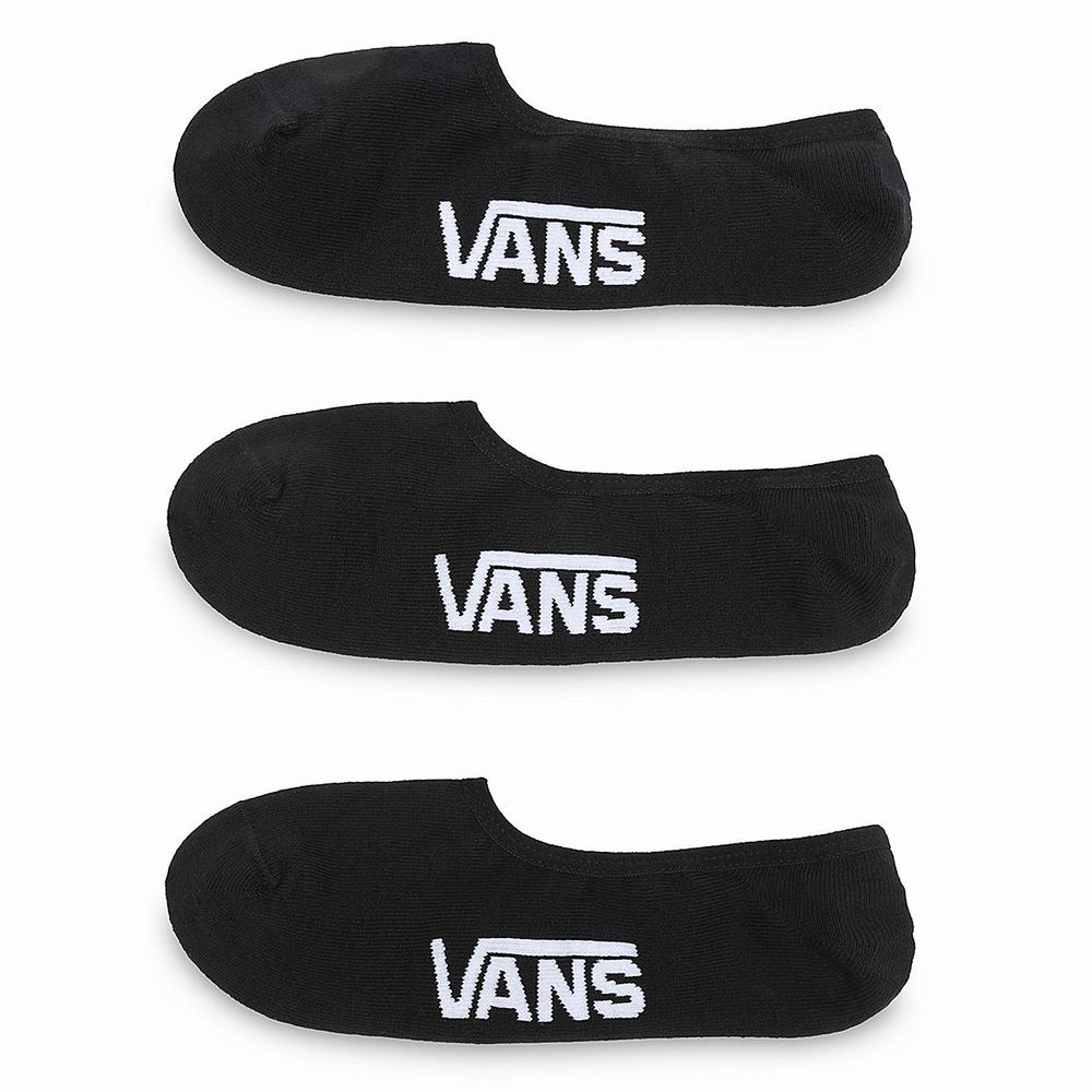 Calcetines Vans Classic Super No Show (3 pairs) Hombre Negras | MAO108637