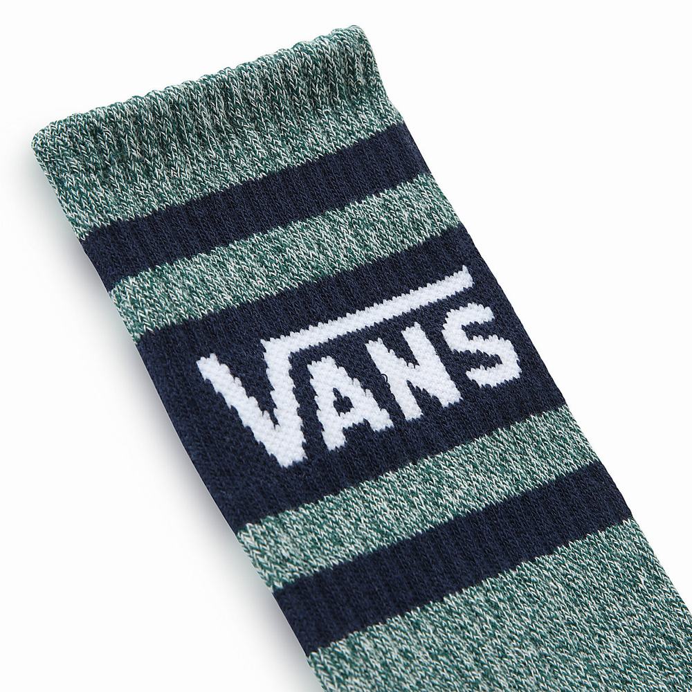 Calcetines Vans Drop V Crew (1 Pair) Hombre Verde | JEV825163