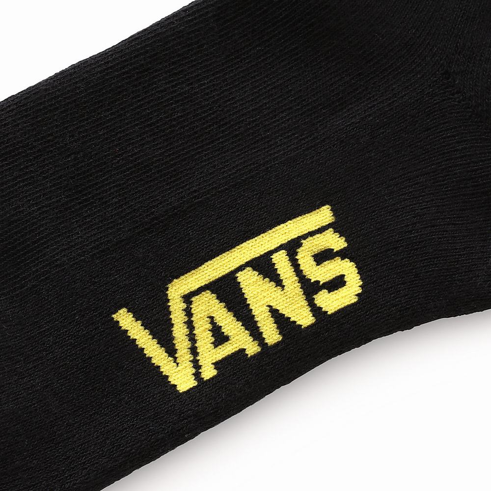 Calcetines Vans Embroidered Crew (1 pair) Mujer Negras | ZSI179465