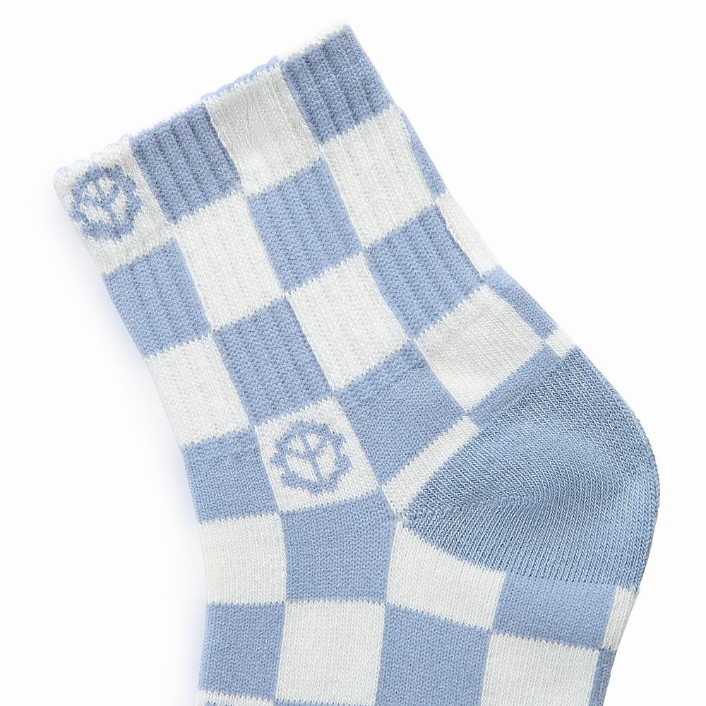 Calcetines Vans Estampadas Half Crew (1 pair) Mujer Azules | EJY348925