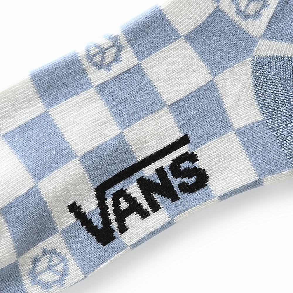 Calcetines Vans Estampadas Half Crew (1 pair) Mujer Azules | EJY348925