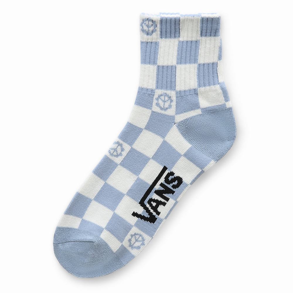 Calcetines Vans Estampadas Half Crew (1 pair) Mujer Azules | EJY348925