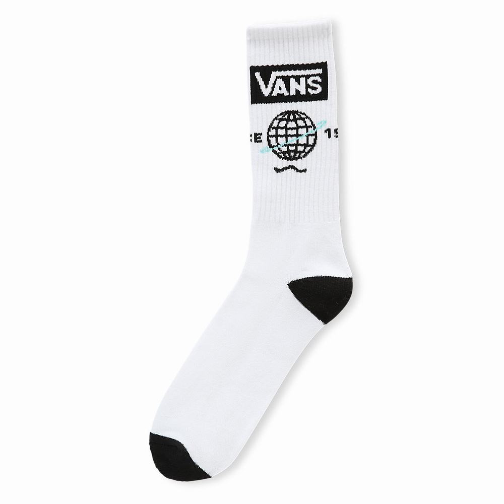 Calcetines Vans Fumed Glass Crew (1 Pair) Hombre Blancas | XWB478963