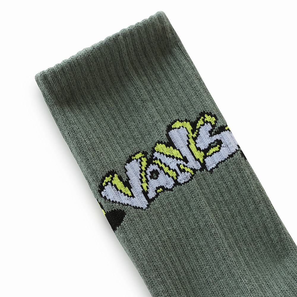 Calcetines Vans Skate Classics Crew (1 pair) Hombre Verde | JKX983071