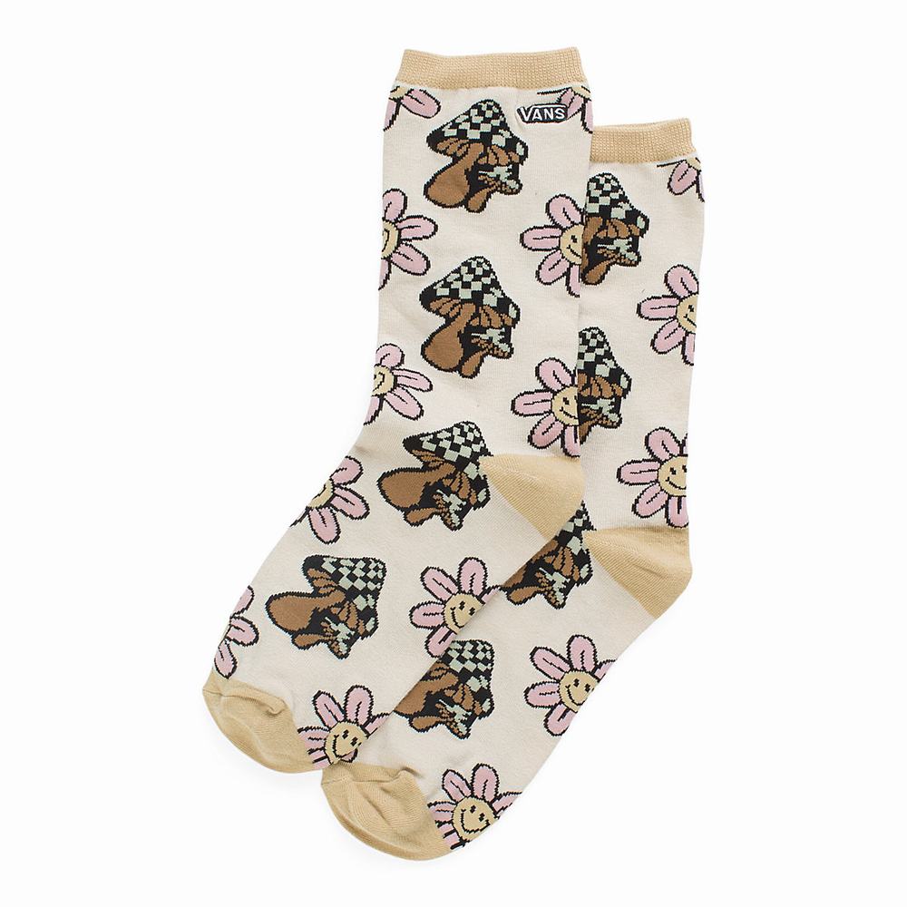 Calcetines Vans Ticker (1 pair) Mujer Beige | FOS587046