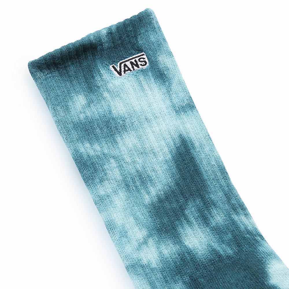 Calcetines Vans Tie Dyed Crew (1 pair) Mujer Verde | YLT409658