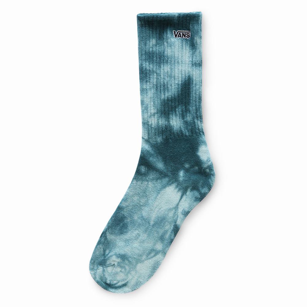 Calcetines Vans Tie Dyed Crew (1 pair) Mujer Verde | YLT409658