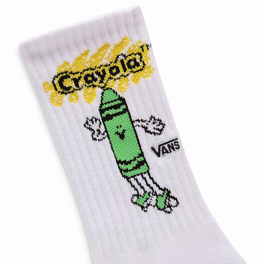 Calcetines Vans X Crayola Crew US 1-6 (1 pair) Niños Blancas | PCU814690