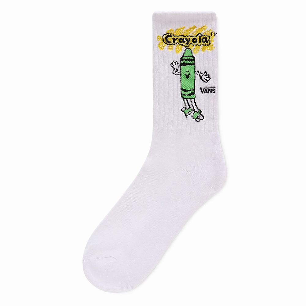 Calcetines Vans X Crayola Crew US 1-6 (1 pair) Niños Blancas | PCU814690