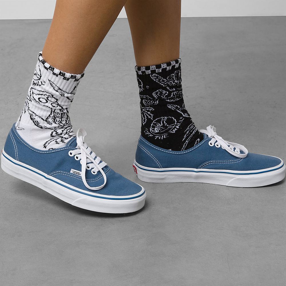 Calcetines Vans X Stranger Things Miss Match (1 pair) Hombre Negras/Blancas | AML187692