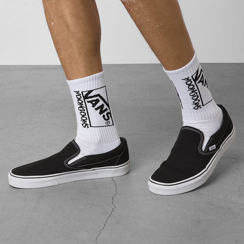 Calcetines Vans x Noon Goons Stacked Crew (1 pair) Hombre Blancas | UJR192783