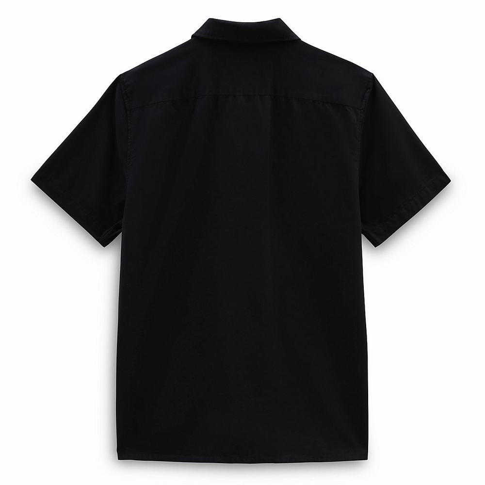 Camisas Vans Elijah Berle Woven Hombre Negras | XTK451790