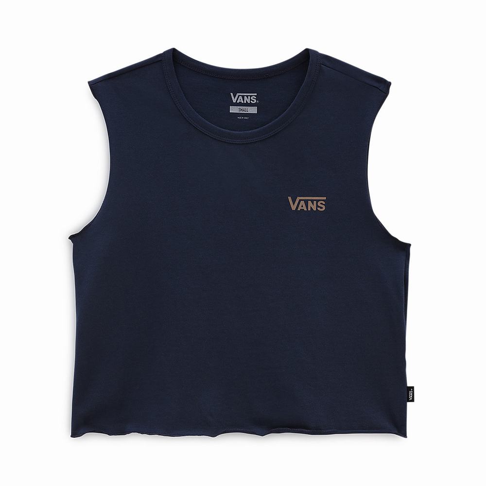 Camiseta Tirantes Vans Armanto Muscle Tank Mujer Azules | SVD932754