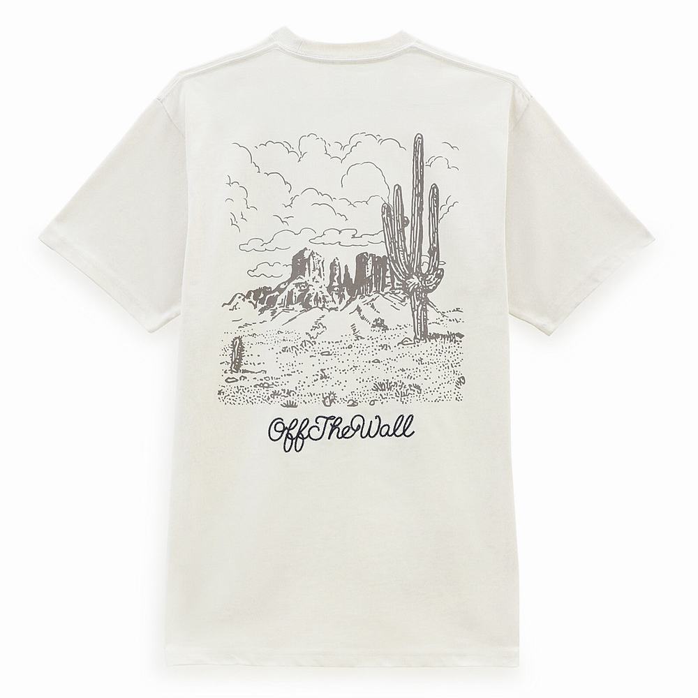 Camiseta Vans Anaheim Scenic Hombre Blancas | NAO503491