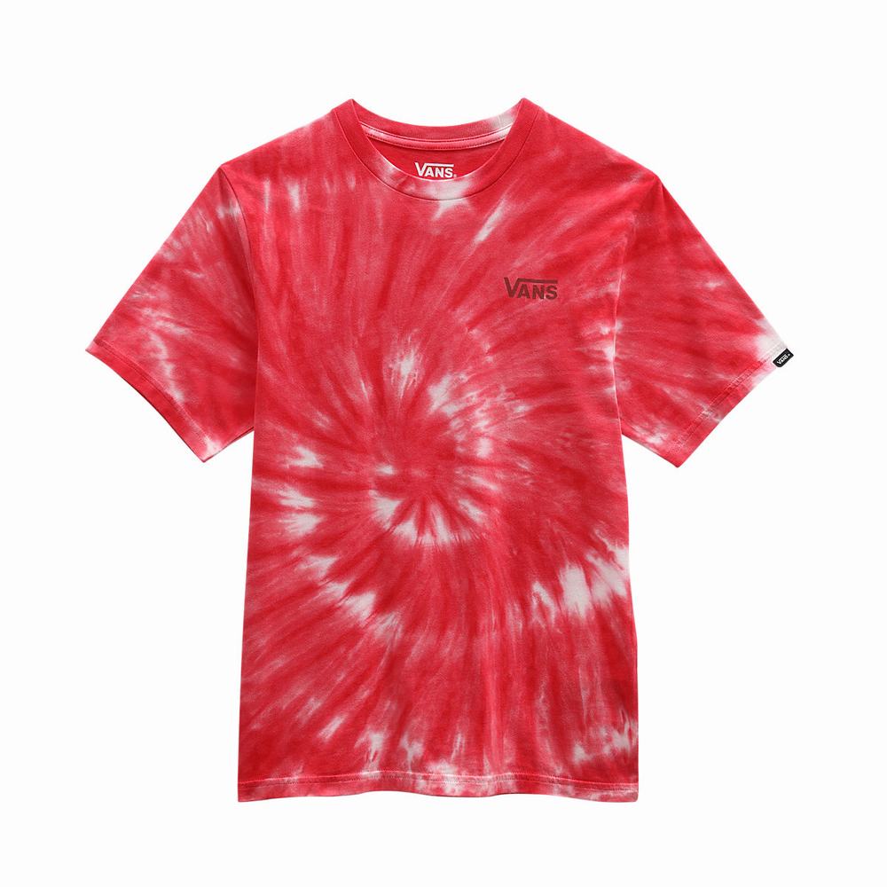 Camiseta Vans Burst Tie Dye (8-14 years) Niños Rojas | XUT970425