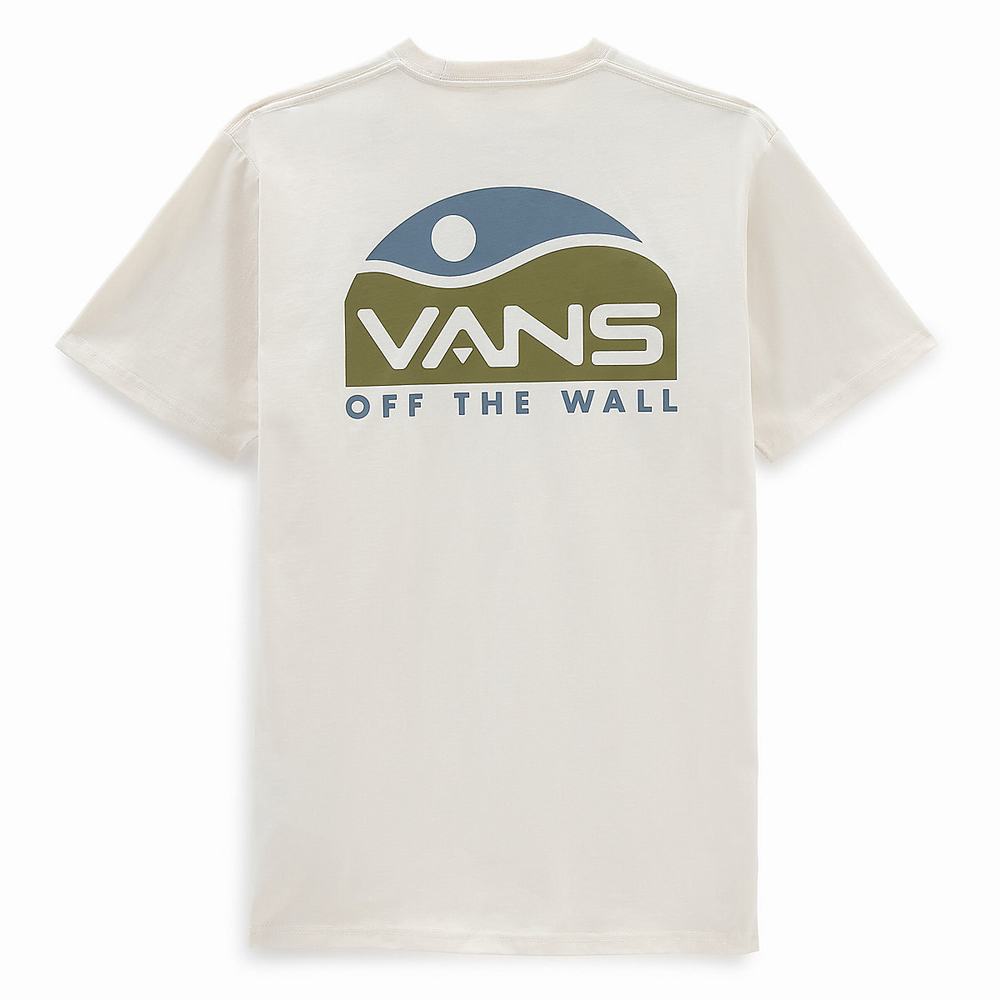 Camiseta Vans Calle Sport Outdoors Hombre Blancas | UMG159048