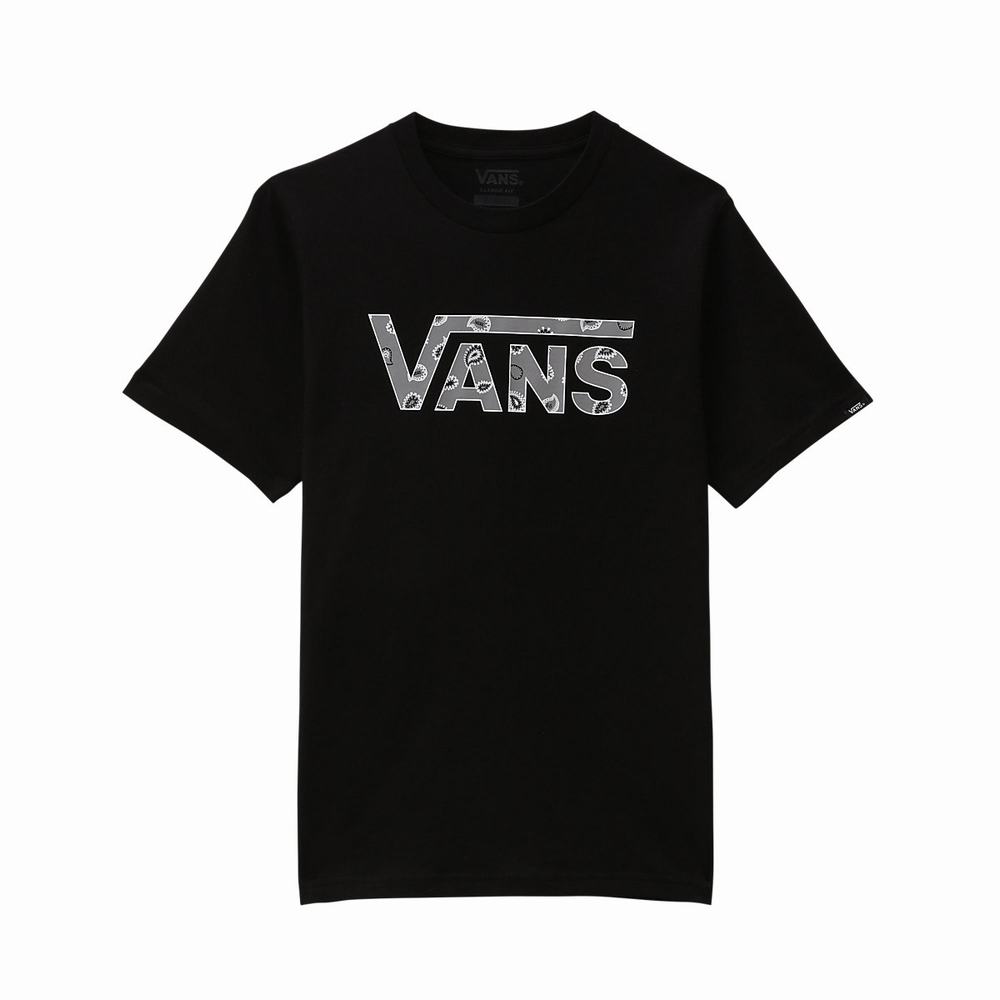 Camiseta Vans Classic (8-14 years) Niños Negras | AYO496821