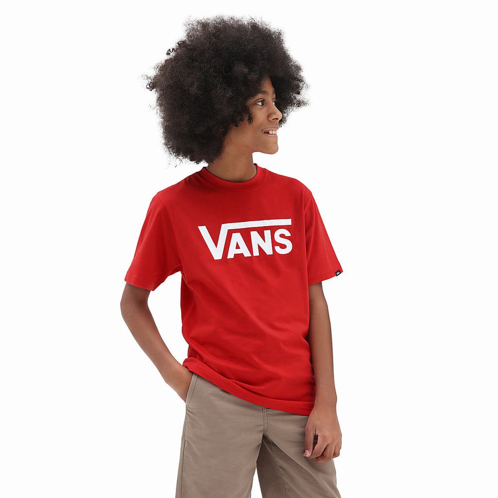 Camiseta Vans Classic (8-14 years) Niños Rojas | ZDO275634