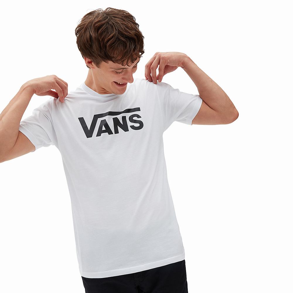 Camiseta Vans Classic Hombre Blancas | PHU964513