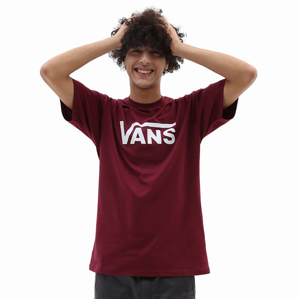 Camiseta Vans Classic Hombre Rojas | ODT489635